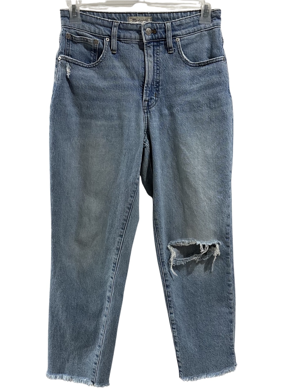 Women’s Denim Madewell The Curvy Perfect Denim Jeans Distressed Size 28